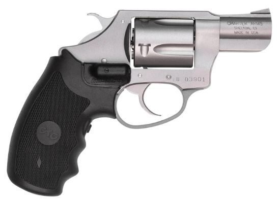 Picture of Charter Arms 73824 Undercover Small 38 Special, 5 Shot 2" Matte Stainless Steel Barrel & Cylinder, Aluminum Frame W/Black Crimson Trace Laser Grip, Exposed Hammer 