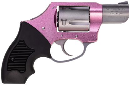 Picture of Charter Arms 53831 Undercover Lite Pink Lady Small 38 Special, 5 Shot 2" Stainless Steel Barrel & Cylinder, Pink Aluminum Frame W/Black Finger Grooved Rubber Grip, Concealed Hammer 