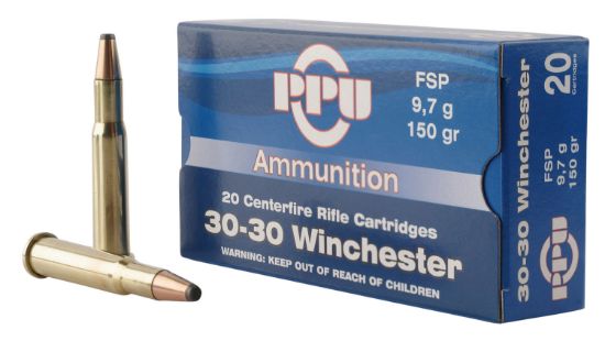 Picture of Ppu Pp30301 Standard Rifle 30-30 Win 150 Gr Flat Soft Point 20 Per Box/ 10 Case 