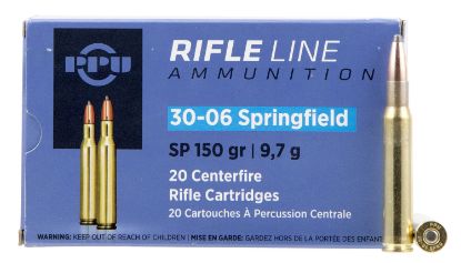 Picture of Ppu Pp30061 Standard Rifle 30-06 Springfield 150 Gr Soft Point 20 Per Box/ 10 Case 