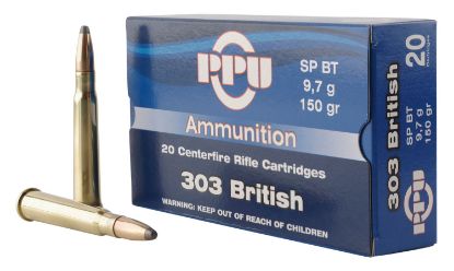 Picture of Ppu Pp303s1 Standard Rifle 303 British 150 Gr Soft Point Boat Tail 20 Per Box/ 10 Case 