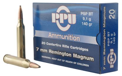 Picture of Ppu Pp7rm1 Standard Rifle 7Mm Rem Mag 140 Gr Pointed Soft Point Boat Tail 20 Per Box/ 10 Case 