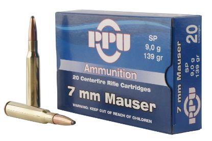 Picture of Ppu Pp7 Metric Rifle 7Mm Mauser 139 Gr Soft Point 20 Per Box/ 10 Case 