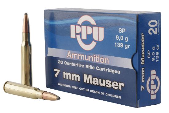 Picture of Ppu Pp7 Metric Rifle 7Mm Mauser 139 Gr Soft Point 20 Per Box/ 10 Case 