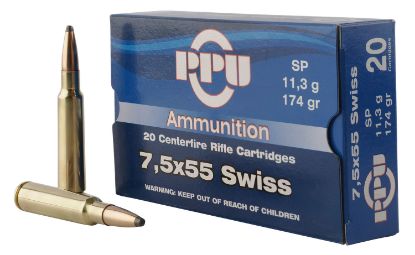 Picture of Ppu Pp7ss Metric Rifle 7.5X55mm Swiss 174 Gr Soft Point 20 Per Box/ 10 Case 