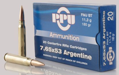 Picture of Ppu Pp7as Metric Rifle 7.65X53mm Argentine 180 Gr Soft Point Boat Tail 20 Per Box/ 10 Case 