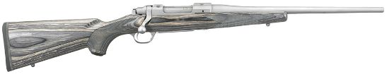 Picture of Ruger 17107 Hawkeye Sports South Exclusive Compact 223 Rem 4+1 16.50" Matte Stainless Steel Barrel & Receiver, Fixed Black Laminate Stock 