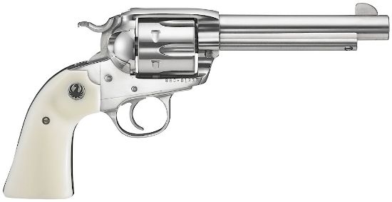 Picture of Ruger 5129 Vaquero 45 Colt (Long Colt) 6Rd 5.50" High Gloss Barrel, Cylinder & Frame, Simulated Ivory Grip, Transfer Bar Safety, Bisley Style Hammer 