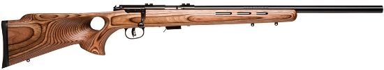 Picture of Savage Arms 96250 93R17 Btv 17 Hmr Caliber With 5+1 Capacity, 21" Barrel, Matte Blued Metal Finish & Fixed Thumbhole Natural Brown Stock Right Hand (Full Size) 