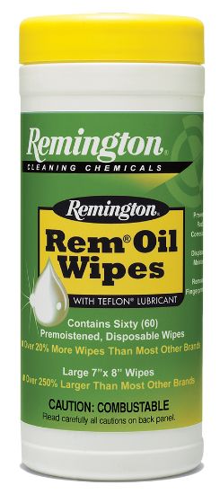 Picture of Remington Accessories 18384 Rem Oil Wipes Cleans/Lubricates/Protects 60 Count 