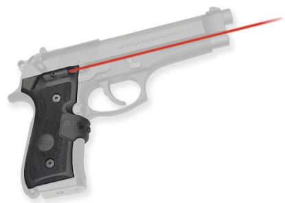 Picture of Crimson Trace 0119201 Lg-402 Mil-Spec Lasergrips Black Red Laser Beretta 92/96/M9 