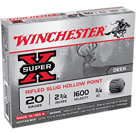 Picture of Winchester Ammo X20rsm5vp Super X 20 Gauge 2.75" 3/4 Oz Rifled Slug Shot 15 Per Box/ 10 Case 