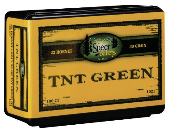 Picture of Speer 1021 Tnt Green 22 Cal .224 30 Gr Jacket Hollow Point 100 Per Box/ 5 Case 