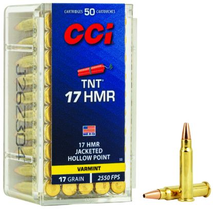 Picture of Cci 0053 Tnt 17 Hmr 17 Gr Jacketed Hollow Point 50 Per Box/ 40 Case 