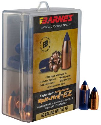 Picture of Barnes Bullets 30601 Spit-Fire T-Ez Muzzleloader 50 Cal Spit Fire T-Ez Fb 250 Gr 24Rd Box 
