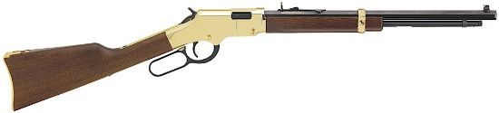 Picture of Henry H004y Golden Boy Youth 22 Short, 22 Long, 22 Lr, 12 Lr/16 Short Capacity, 17" Barrel, Brasslite Metal Finish & American Walnut Stock Right Hand 