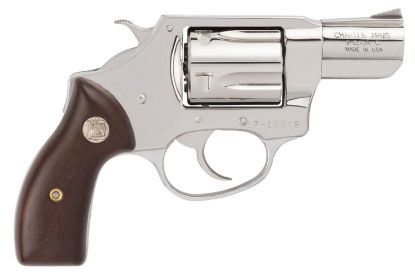 Picture of Charter Arms 73829 Undercover Small 38 Special, 5 Shot 2" High Polished Stainless Steel Barrel, Cylinder & Frame W/Wood Grip, Exposed Hammer 