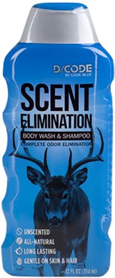 Picture of Code Blue Oa1308 Body Wash/Shampoo Scent Eliminator Odorless 12 Oz Squeeze Bottle 