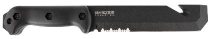 Picture of Ka-Bar Bk3 Becker Tac Tool 7" Fixed Chisel W/Wire Cutter Part Serrated Black 1095 Cro-Van Blade, Black Ultramid Handle, Includes Sheath 