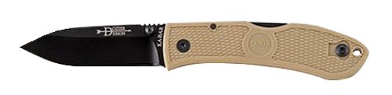 Picture of Ka-Bar 4062Cb Dozier Hunter 3" Folding Drop Point Plain Black Aus-8A Ss Blade, Coyote Brown Zytel Handle, Includes Pocket Clip 