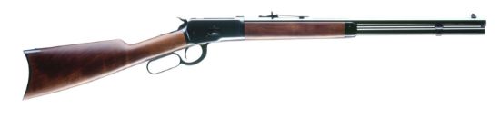 Picture of Winchester Repeating Arms 534162137 Model 1892 Short Rifle Full Size 357 Mag 10+1 20" Brushed Polish Blued Sporter Barrel, Drilled & Tapped Steel Receiver, Satin Oiled Walnut Straight Grip Wood Stock 