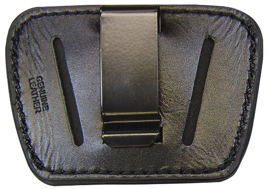 Picture of Psp 036Blk Belt Slide Iwb/Owb Leather Belt Clip/Slide Fits Small/Med Semi-Auto Ambidextrous 