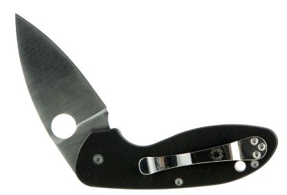 Picture of Spyderco C216gp Efficient 2.98" Folding Drop Point Plain 8Cr13mov Ss Blade Black G10 Handle Includes Pocket Clip 