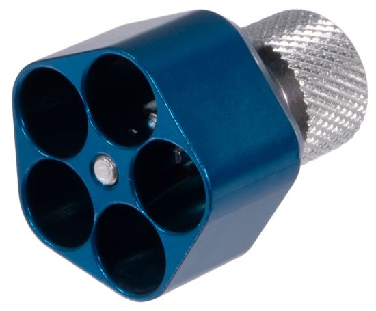 Picture of Pachmayr 02650 Competition Speedloader Made Of Aluminum With Blue Finish For S&W J Frame 