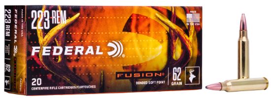 Picture of Federal F223fs1 Fusion 223 Rem 62 Gr Fusion Soft Point 20 Per Box/ 10 Case 