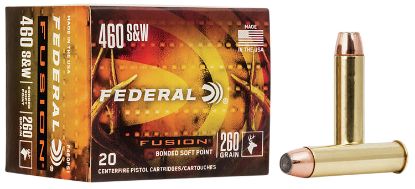 Picture of Federal F460fs1 Fusion Handgun 460 S&W Mag 260 Gr Fusion Soft Point 20 Per Box/ 10 Case 