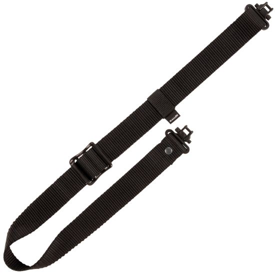 Picture of Allen 8451 Slide-N-Lock Rifle Sling W/Swivels Black Nylon Webbing Adjustable Length 24" To 40", 1.25" Wide 