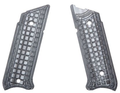 Picture of Pachmayr 61075 Tactical Grip Grappler Texture Black & Gray G10 Panels For Ruger Mkiv 