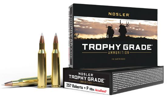 Picture of Nosler 60010 Trophy Grade 257 Roberts 110 Gr Nosler Accubond 20 Per Box/ 10 Case 