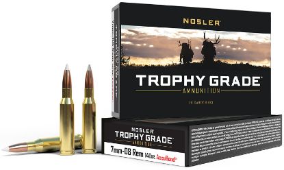 Picture of Nosler 60042 Trophy Grade 7Mm-08 Rem 140 Gr Nosler Accubond 20 Per Box/ 10 Case 