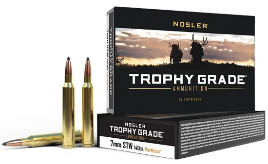 Picture of Nosler 60046 Trophy Grade 7Mm Stw 140 Gr Nosler Spitzer Partition 20 Per Box/ 10 Case 