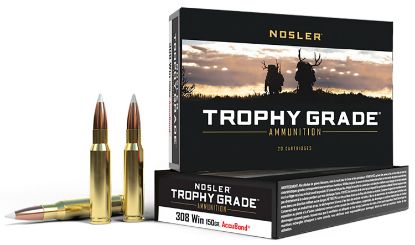 Picture of Nosler 60056 Trophy Grade 308 Win 150 Gr Nosler Accubond 20 Per Box/ 10 Case 