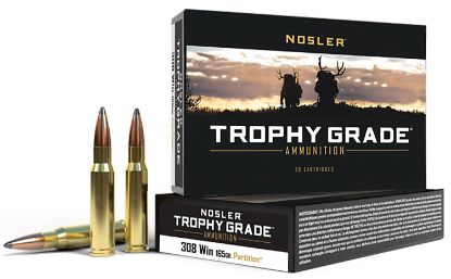 Picture of Nosler 60053 Trophy Grade 308 Win 165 Gr Nosler Spitzer Partition 20 Per Box/ 10 Case 