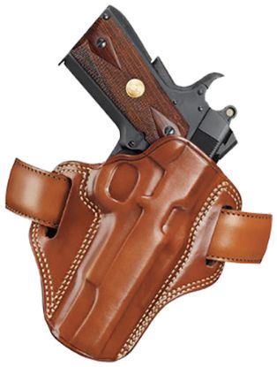 Picture of Galco Cm112 Combat Master Owb Tan Leather Belt Slide Fits S&W K Frame Fits Ruger Security-Six Right Hand 