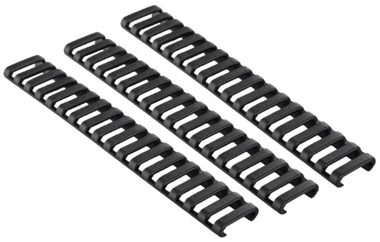 Picture of Ergo 4373Bk Low-Pro Ladder Rail Covers Rifle 18 Slot Black Rubber 3 Pack 