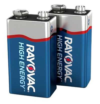 Picture of Rayovac A16042j 9V High Energy Alkaline Batteries Silver/Blue 9 Volts 565 Mah (2) Single Pack 