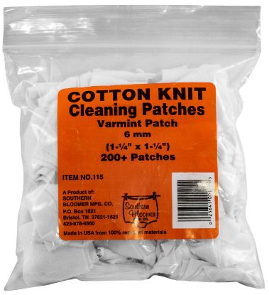 Picture of Southern Bloomer 115 Cleaning Patches 6Mm Cotton 200 Per Pack 