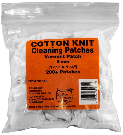 Picture of Southern Bloomer 115 Cleaning Patches 6Mm Cotton 200 Per Pack 