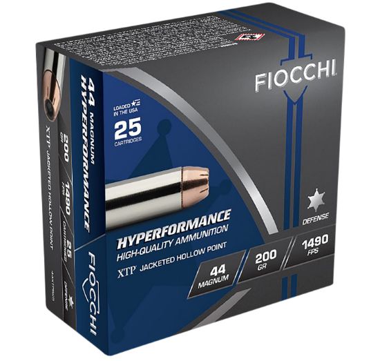 Picture of Fiocchi 44Xtpb25 Hyperformance 44 Rem Mag 200 Gr Hornady Xtp Hollow Point 25 Per Box/ 20 Case 