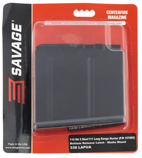 Picture of Savage Arms 55190 110Ba 5Rd 338 Lapua Mag Fits Savage 110Ba/110Ba/110/111 Long Range Hunter Blued Steel 