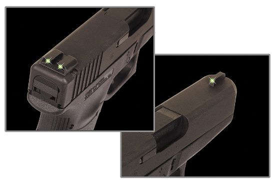 Picture of Truglo Tg231mp Tritium Black | Green Tritium Front Sight Green Tritium Rear Sight 