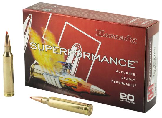 Picture of Hornady 80593 Superformance 7Mm Rem Mag 139 Gr Super Shock Tip 20 Per Box/10 Case 