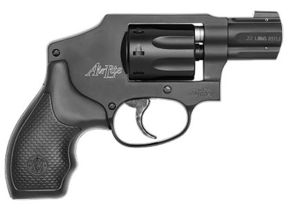 Picture of Smith & Wesson 103043 Model 43 Classic 22 Lr 8 Shot 1.88" Black Stainless Steel Barrel, Black Aluminum Cylinder & J-Frame, Snag-Free Internal Hammer, No Lock 