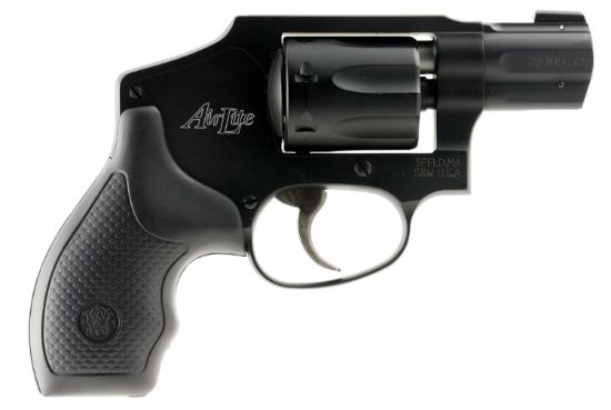 Picture of Smith & Wesson 103351 Model 351 Classic 22 Wmr 7 Shot 1.88" Black Stainless Steel Barrel, Black Aluminum Cylinder & J-Frame, Internal Hammer, Xs Sights White Dot Front Sight 