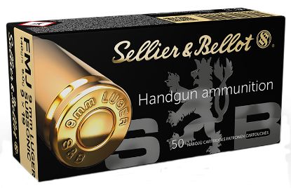 Picture of Sellier & Bellot Sb9suba Handgun 9Mm Luger Subsonic 140 Gr Full Metal Jacket 50 Per Box/ 20 Case 