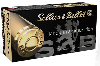 Picture of Sellier & Bellot Sb9mak Handgun 9X18 Makarov 95 Gr Full Metal Jacket 50 Per Box/ 20 Case 